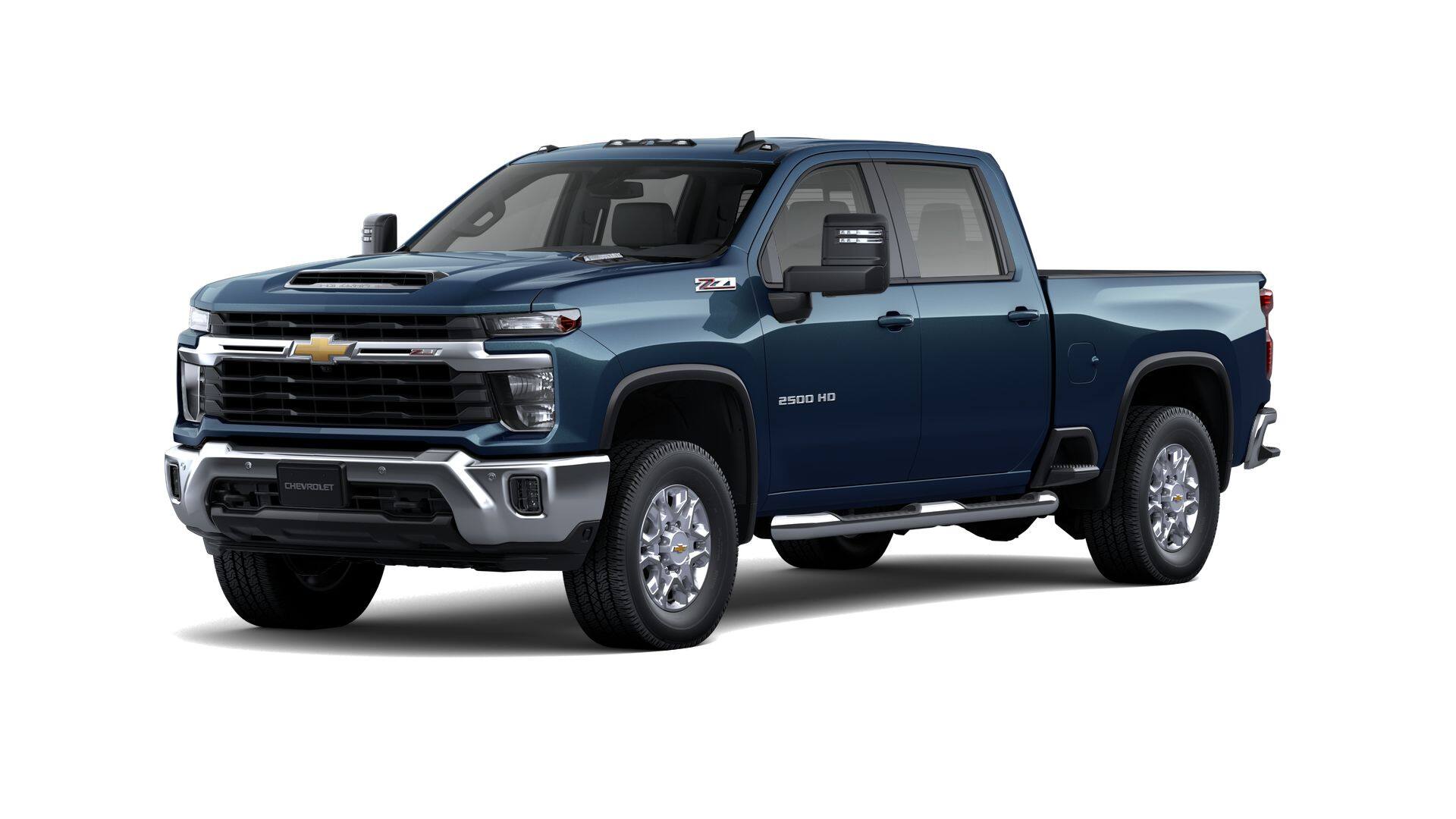 2026 Chevrolet Silverado 3500 HD LT in Lakeshore Blue Metallic — front three-quarter view