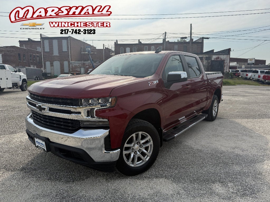 2021 Chevrolet Silverado 1500 LT in Cherry Red Tintcoat — front three-quarter view